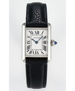 Tank Must Cartier Montre Super Clone Edition 29MM en acier cadran blanc 