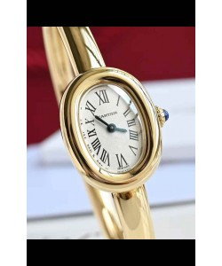 Baignoire De Cartier Or Jaune Réplique Montre Super Clone Quartz