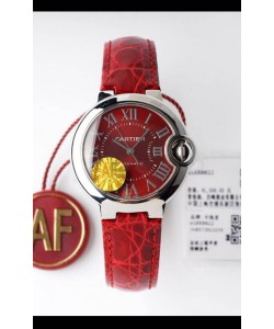 Ballon De Cartier Automatique Suisse Qualité Miroir Boitier acier 33MM 