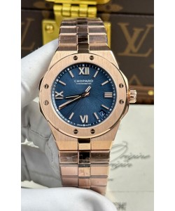 Chopard Alpine Eagle Cadran bleu or rose Réplique Montre Super Clone 