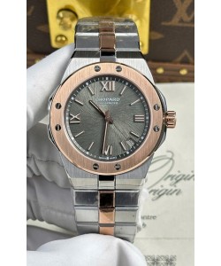 Chopard Alpine Eagle Cadran gris or rose bicolore Réplique Montre Super Clone 