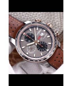 Chopard Classic Racing Chronograph Réplique Montre miroir 1:1 en boîtier acier - cadran gris 