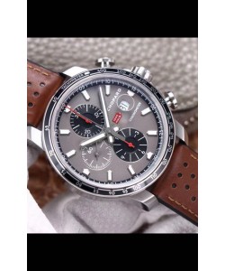 Chopard Classic Racing Chronographe Réplique Miroir 1:1 en Acier - Cadran Gris 