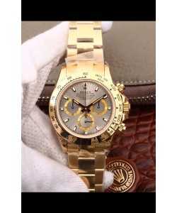Montre Rolex Cosmograph Daytona 116508 Or Jaune Mouvement original Cal.4130 - Montre améliorée Ultimate 904L Acier