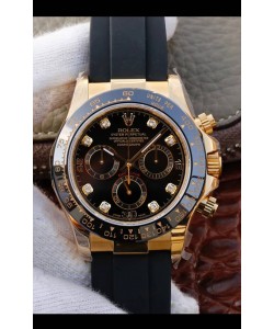 Montre Rolex Cosmograph Daytona 116508 Or Jaune Mouvement original Cal.4130 - Montre améliorée Ultimate 904L Acier
