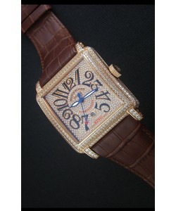 Franck Muller Conquistador King  Montre Réplique Suisse automatique En or rose 