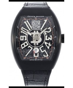 Franck Muller Vanguard Encrypto BTC V45 PVD Boîtier Réplique Montre Suisse