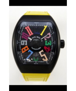 Franck Muller Super Clone Vanguard V45 Racing Carbon Montre avec bracelet en nylon