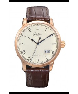 Glashütte Senator Excellence Panorama Date Or Rose Montre réplique 1:1 