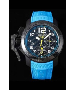 Montre Graham Chronofighter Superlight Carbon Bleu 1:1 Réplique Suisse 