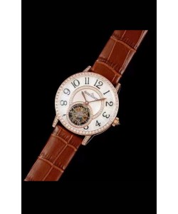 Montre Jaeger LeCoultre RENDEZ-VOUS Tourbillon 1:1 Qualité Miroir Réplique Suisse en boîtier or rose 