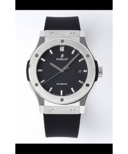 Hublot Classic Fusion Acier Cadran noir 42MM Montre réplique 1:1 Qualité miroir