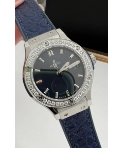 Hublot Classic Fusion Acier inoxydable 33MM Cadran bleu Montre Mouvement Quartz Suisse Miroir 1:1