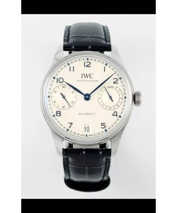 IWC Super Clone Portugieser Montre Réplique Suisse 1:1 Cadran Blanc Boîtier Acier Montre