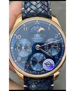 IWC Portugaise Quantième Perpétuel Or Rose Réplique Suisse REF. IW503312