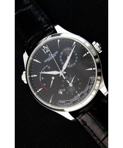 Montre Jaeger LeCoultre Master Geographic Suisse Réplique Boîtier de réserve de batterie en acier 