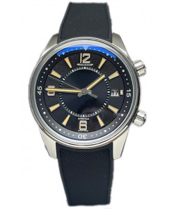 Jaeger LeCoultre Polaris Date Cadran noir Bracelet caoutchouc Montre réplique 1:1 42MM