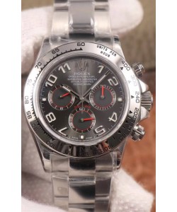 Montre Rolex Cosmograph Daytona 116509 Cadran gris foncé Mouvement Cal.4130 - Acier 904L