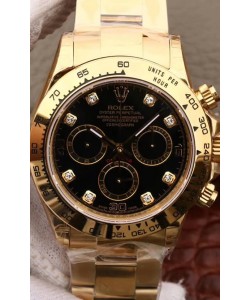Montre Rolex Cosmograph Daytona 116508 Or Jaune Mouvement original Cal.4130 - Montre améliorée Ultimate 904L Acier
