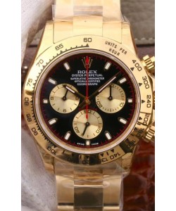 Montre Rolex Cosmograph Daytona 116508 Or Jaune Mouvement Original Cal.4130 - Amélioré Ultimate Acier 904L