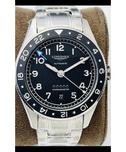 Longines Spirit ZULU Time 1:1 Miroir Suisse - Boîtier acier 904L - Mouvement automatique suisse L844.4
