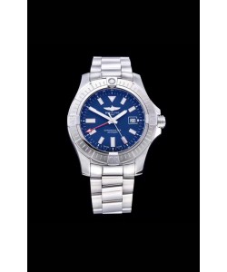 Breitling Avenger 43 Automatic Cadran Bleu Bracelet Acier Réplique Suisse Miroir 1:1 