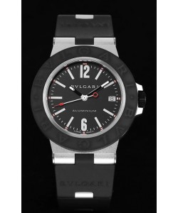 Bvlgari Aluminum 1:1 Miroir Réplique de Montre Suisse à cadran noir 