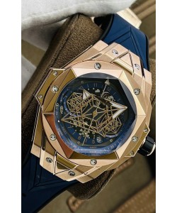 Hublot Big Bang UNICO Sang Bleu II Or Rose 1:1 Réplique Suisse Qualité Miroir 