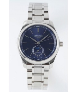 Longines Master Collection Automatic Moonphase Blue Dial Réplique Suisse -bracelet acier