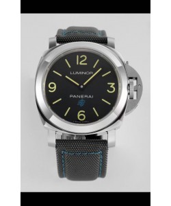 Panerai Luminor Base Logo PAM00774 Cadran noir en qualité miroir 1:1 - Acier 904L dans un bracelet en toile 