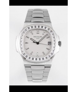Patek Philippe Nautilus 5711/1A Cadran Blanc 1:1 Miroir Réplique Suisse en Acier 904L 