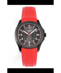 Patek Philippe Aquanaut 5167 Black Venom Edition 1:1 Miroir Réplique Montres -bracelet rouge