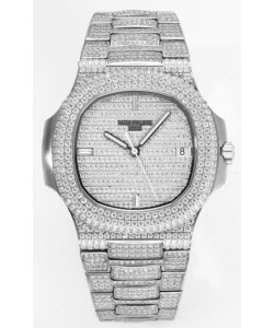 Patek Philippe Nautilus 5711/A Réplique Suisse Réplique Miroir 1:1 en Acier 904L Diamants Boîtier