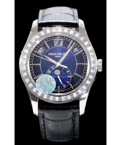 Patek Philippe 5205-001 Complications MoonPhase Cadran Bleu Miroir 1:1 Réplique Suisse