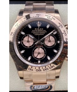 Cosmographe Rolex Daytona M116505 Mouvement Original Cal.4130 Or Rose - Montre Acier 904L