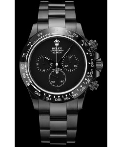 Rolex Daytona Blaken 1:1 Réplique Suisse Miroir Mouvement Cal.4130 Cadran Noir (AVEC BOITE) 