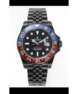 Rolex GMT Masters II REF.126710BLRO PEPSI BLAKEN Réplique Suisse - acier 904L avec revêtement DLC