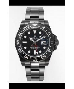 Rolex GMT Masters II REF.126710BLRO BLAKEN Réplique Suisse - acier 904L avec revêtement DLC