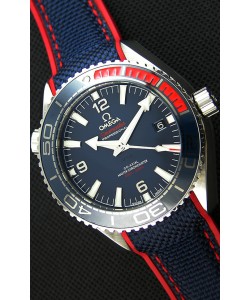 Montre Omega Seamaster Planet Ocean Pyeong Chang 2018 Suisse Edition Miroir Répliquée à l’identique