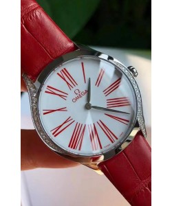 Omega De Ville Tresor Edition Montre Suisse à Quartz 36MM Boîtier Acier Cadran Blanc