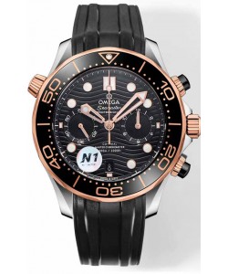 Omega Seamaster Co-Axial Master Chronograph Cadran noir bicolore 44MMRéplique miroir 1:1