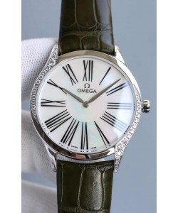 Omega De Ville Tresor Edition Montre Suisse à Quartz 36MM Boîtier Acier Cadran Blanc