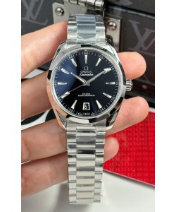 Omega Aqua Terra Super Clone 150M Cadran noir Boîtier en acier 904L Montre 41 mm