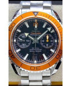 Omega Planet Ocean 600M Chronograph 904L en acier Montre réplique miroir 1:1