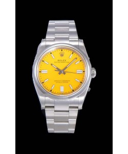 Montre Rolex Oyster Perpetual REF#124300 41MM Cal.3230 Mouvement Réplique Suisse Cadran Jaune Acier 904L Réplique Miroir 1:1