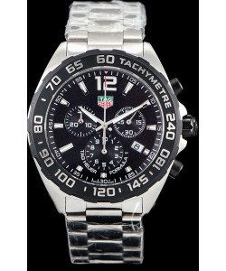 Tag Heuer Formule 1 montre réplique suisse chronographe à Quartz en cadran noir