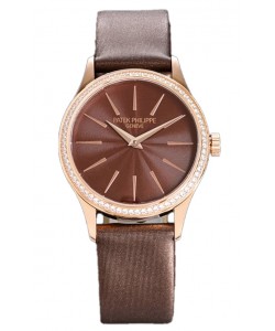 Patek Philippe Calatrava 4997 Ladies Cadran or rose et brun avec mouvement automatique suisse 