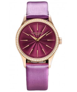 Patek Philippe Calatrava 4997 Montre pour dames en or rose avec cadran rose et mouvement automatique suisse