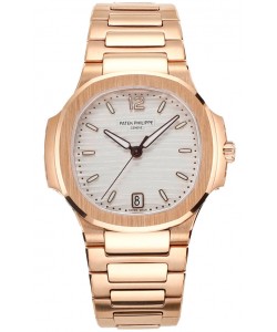 Patek Philippe Nautilus 7118R 35MM 1:1 Boîtier et cadran or rose blanc Montre réplique 1:1 