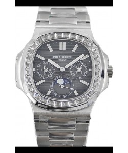 Patek Philippe Nautilus 5740 Calendrier Perpétuel Acier inoxydable Cadran Gris Montre réplique suisse 